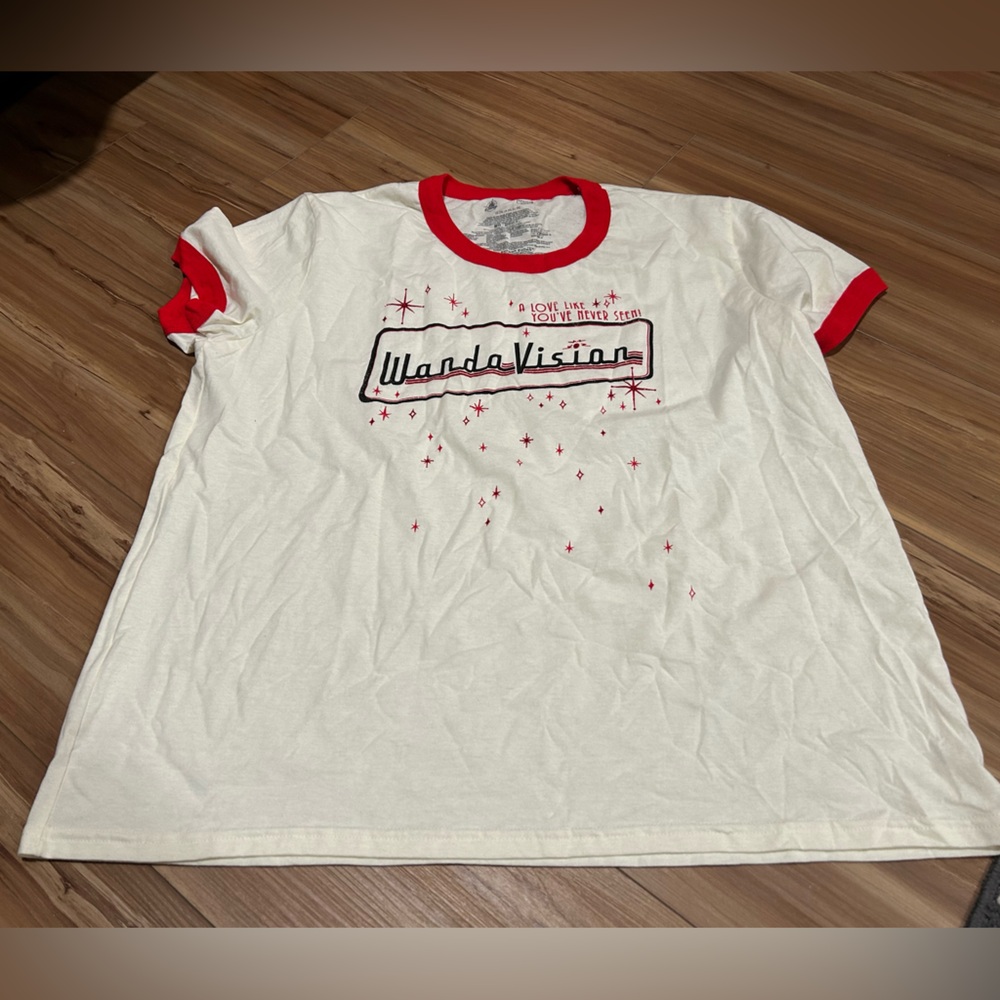Marvel WandaVison Tv Graphic Ringer Tee Size 2XL